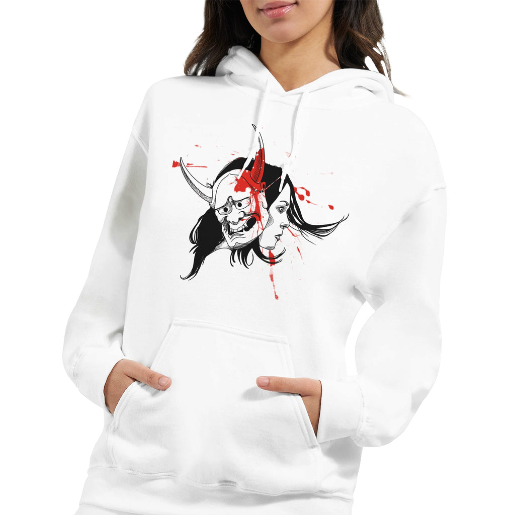 Tuffytats oni baba hoodie White / S 