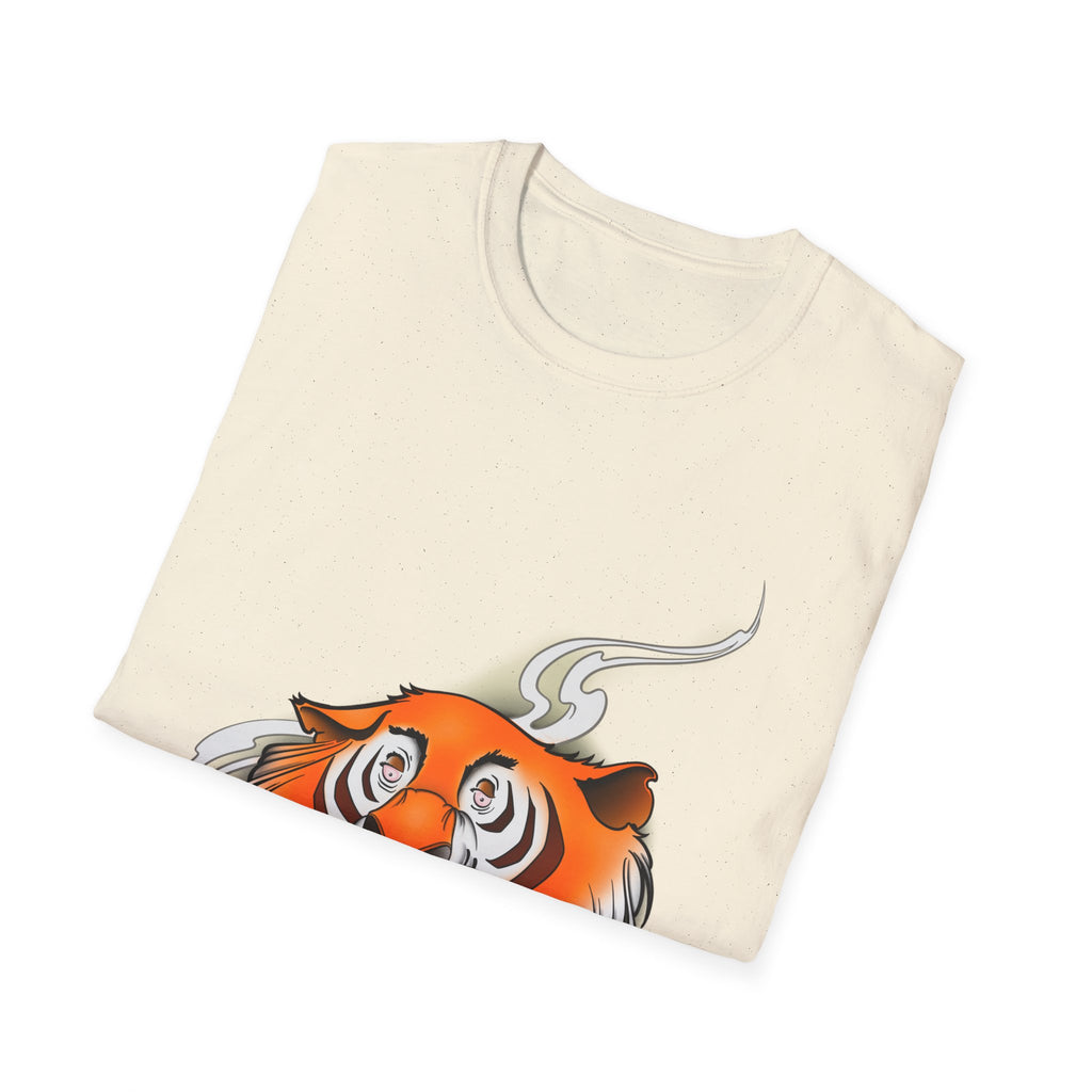 Stoney the Tiger - retro Softstyle T-Shirt Dark Chocolate / S 