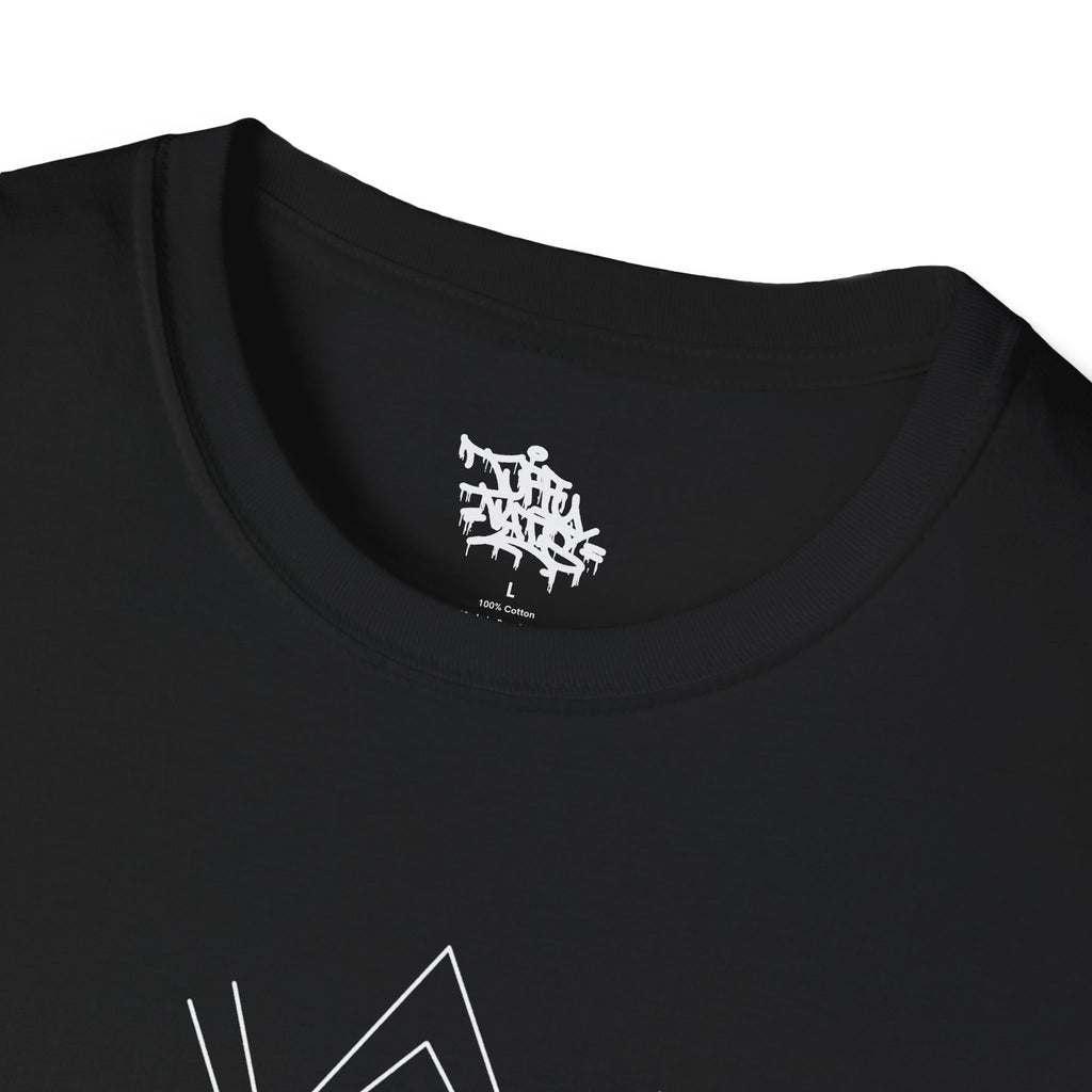 Graphic Tee | Tattoo Flash Wizard and Panther Design on Black Softstyle Shirt S / Black 