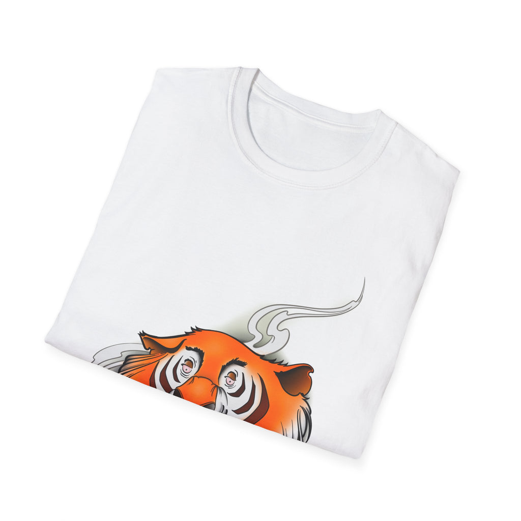 Stoney the Tiger - retro Softstyle T-Shirt Dark Chocolate / S 