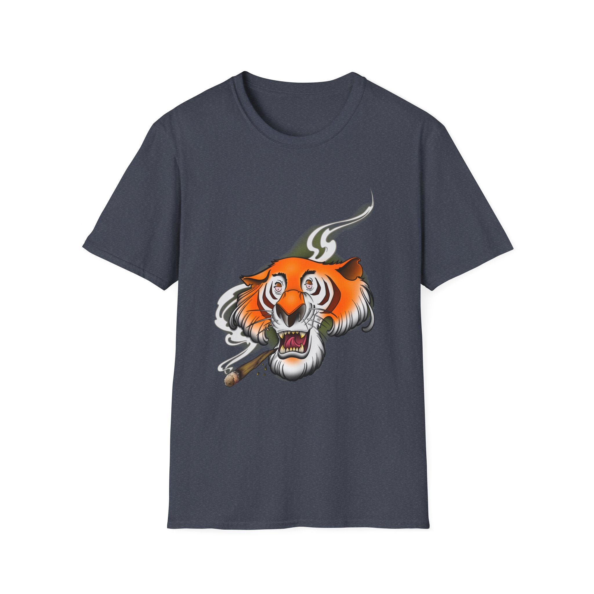 Stoney the Tiger - retro Softstyle T-Shirt Dark Chocolate / S 