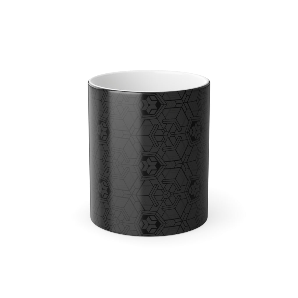 Tesseract Isometric Geometric Morphing Mug, by Tuffytats 11oz 