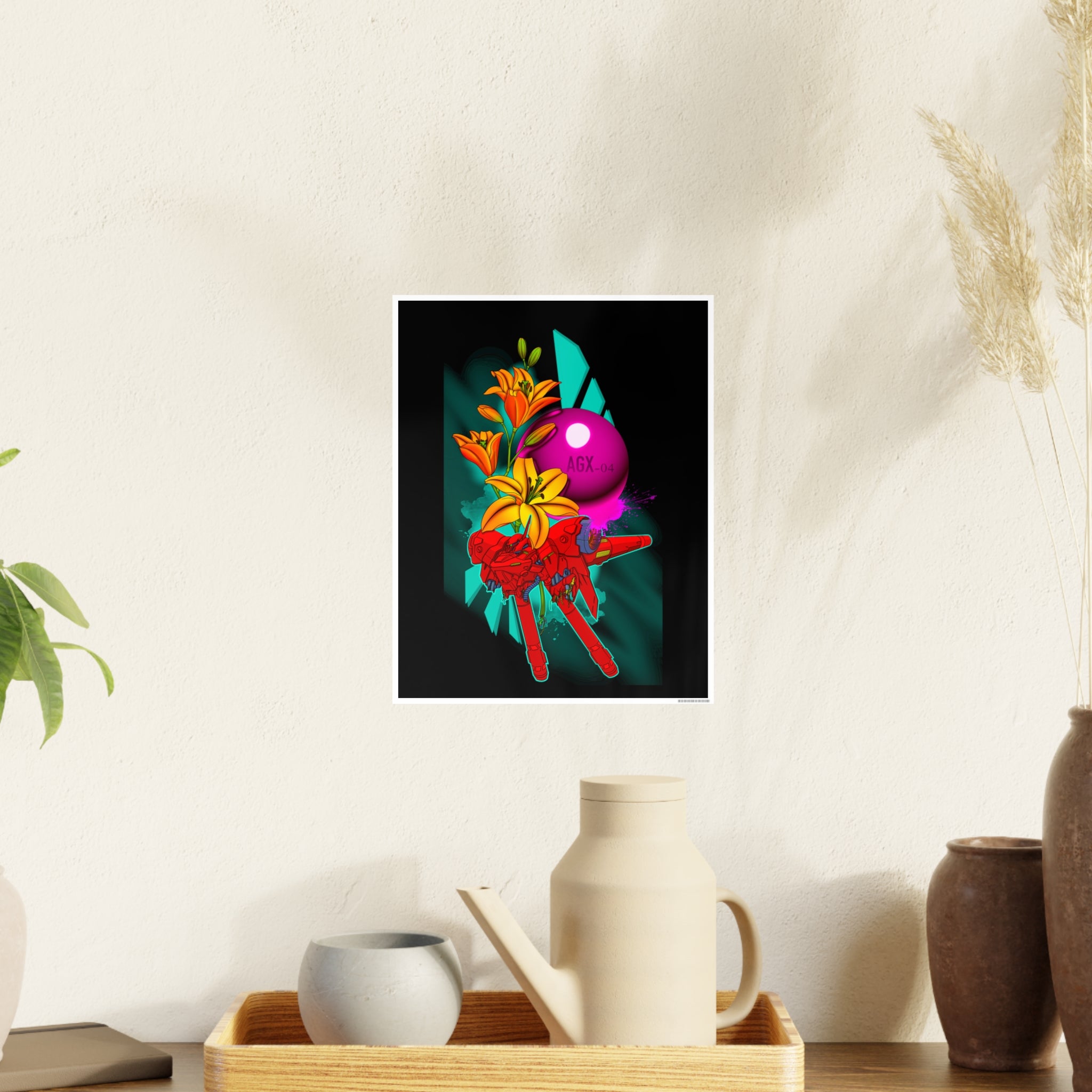 Tiger lily mech 11″ x 14″ (Vertical) / Satin 