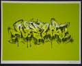 Pistachio green Horus graffiti sketch - 8.5” X 11” print
