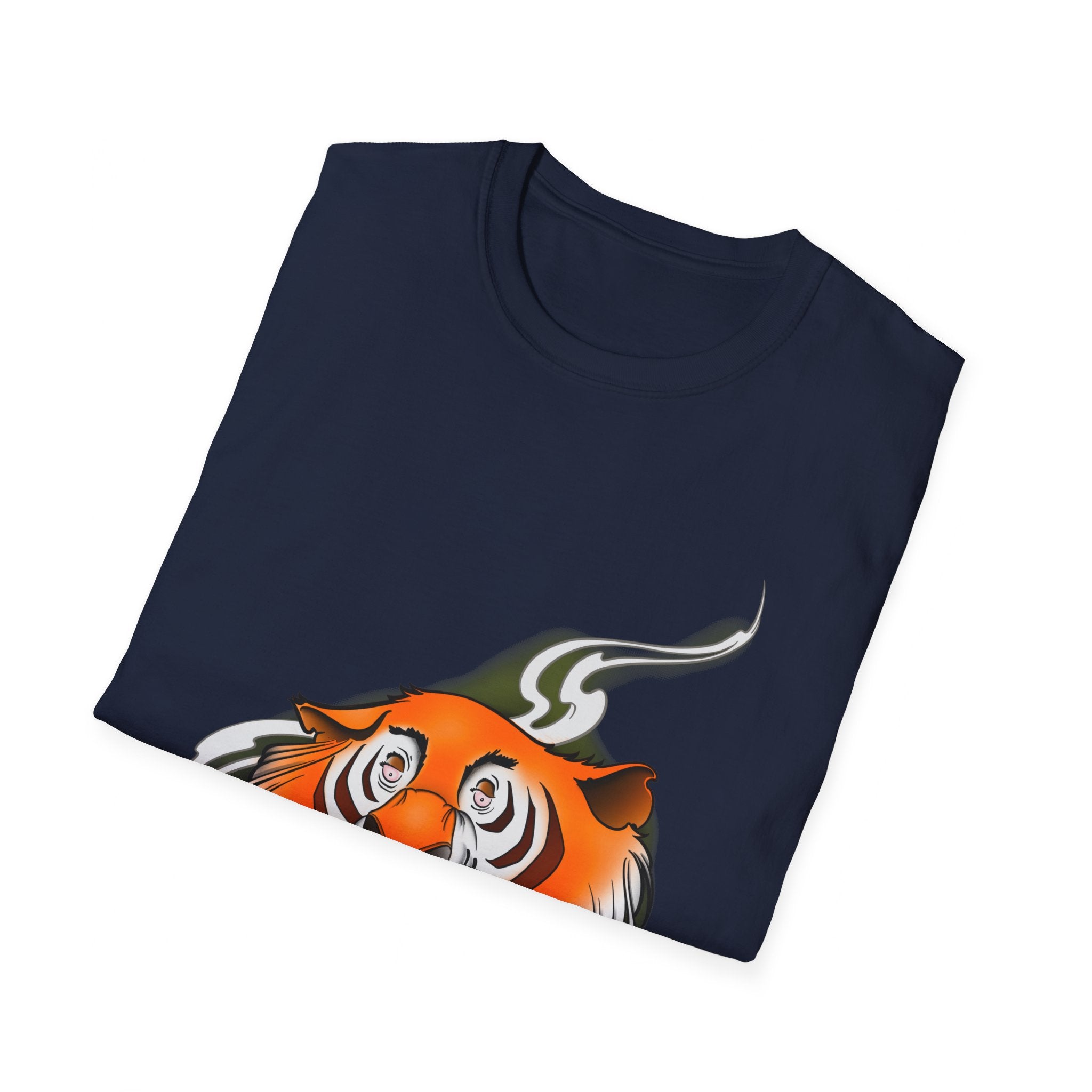 Stoney the Tiger - retro Softstyle T-Shirt Dark Chocolate / S 