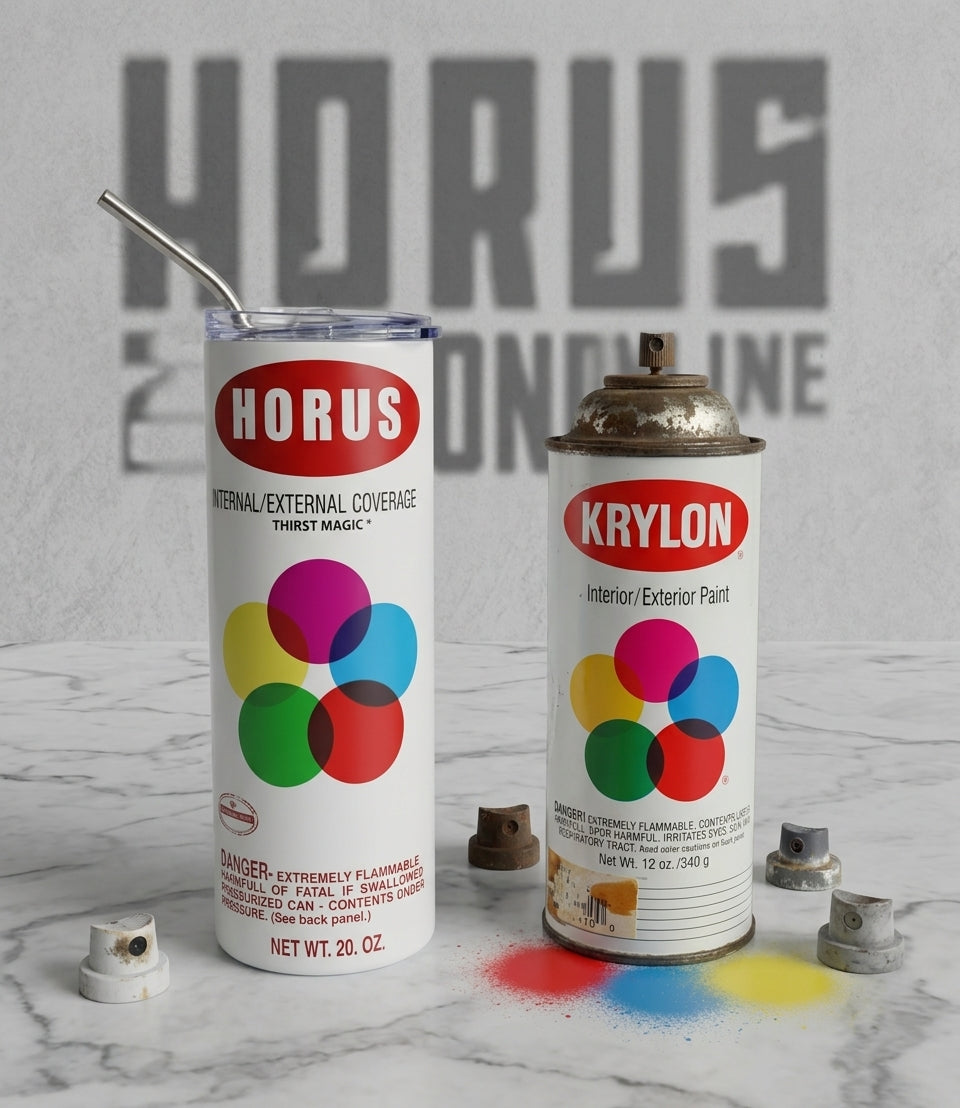 HORUS PRINTS: Stock Cap Flask – Color Wheel Edition (20oz)