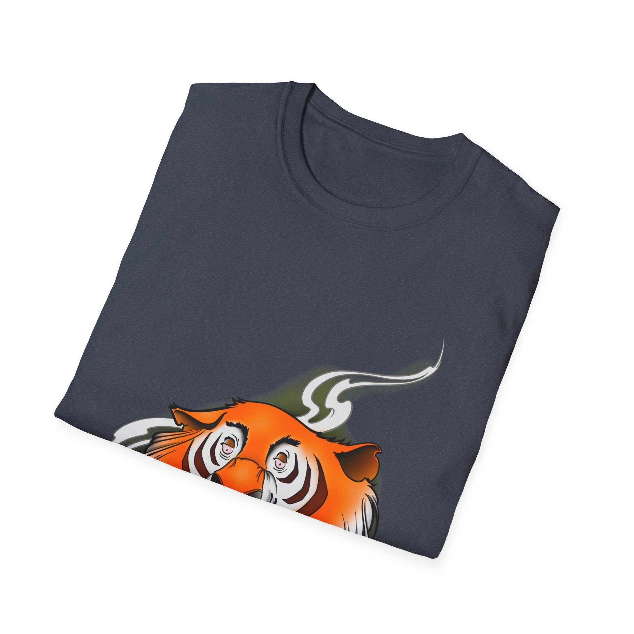 Stoney the Tiger - retro Softstyle T-Shirt Dark Chocolate / S 
