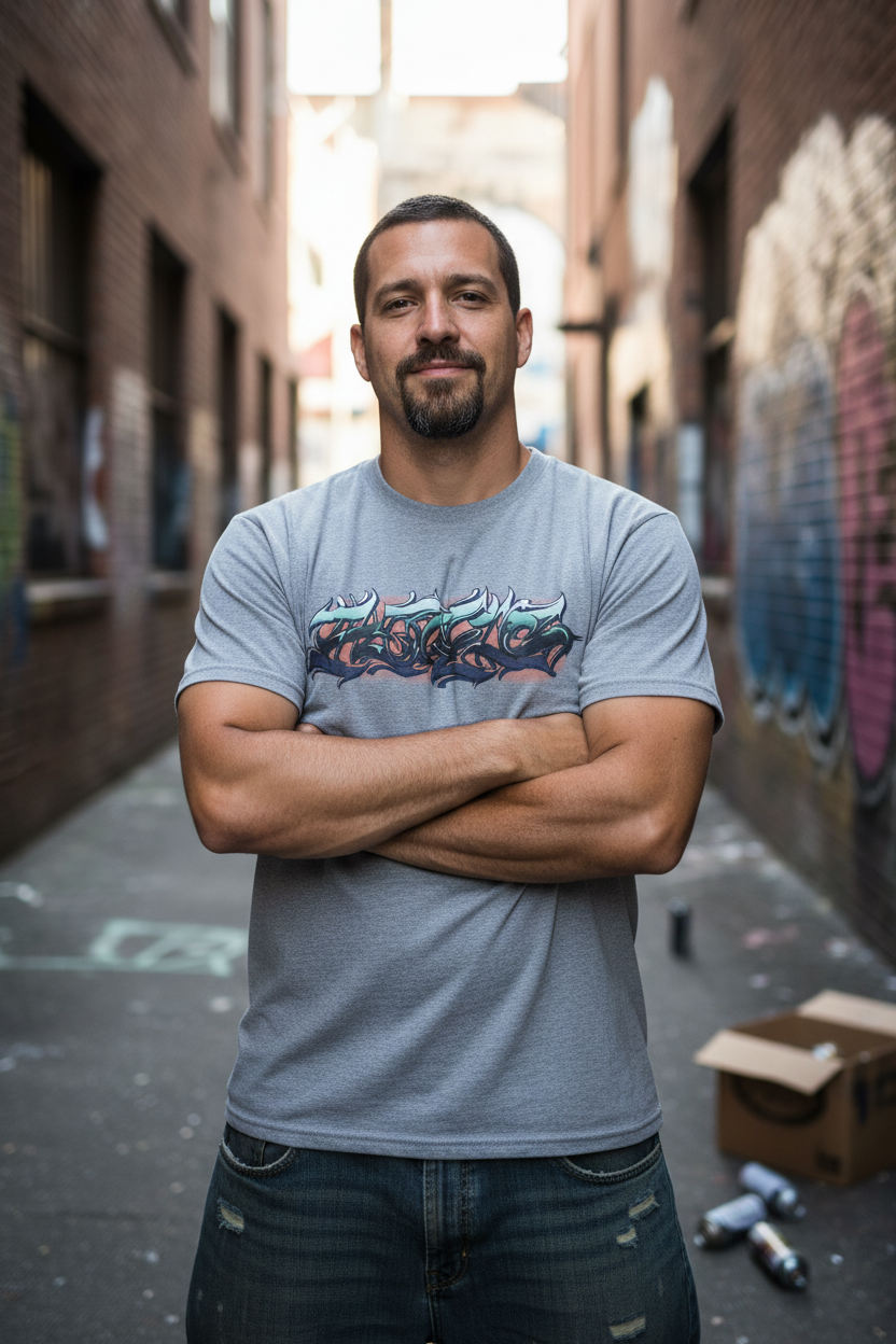 Stylized Horus graffiti T shirt 