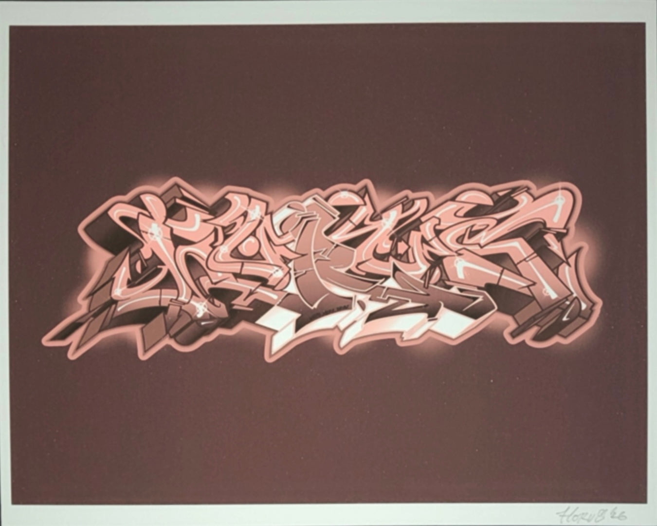 Primer Red Horus graffiti sketch - 8.5” X 11” print
