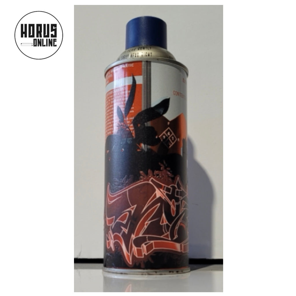 Mohawk-Horus floral graffiti print spray can