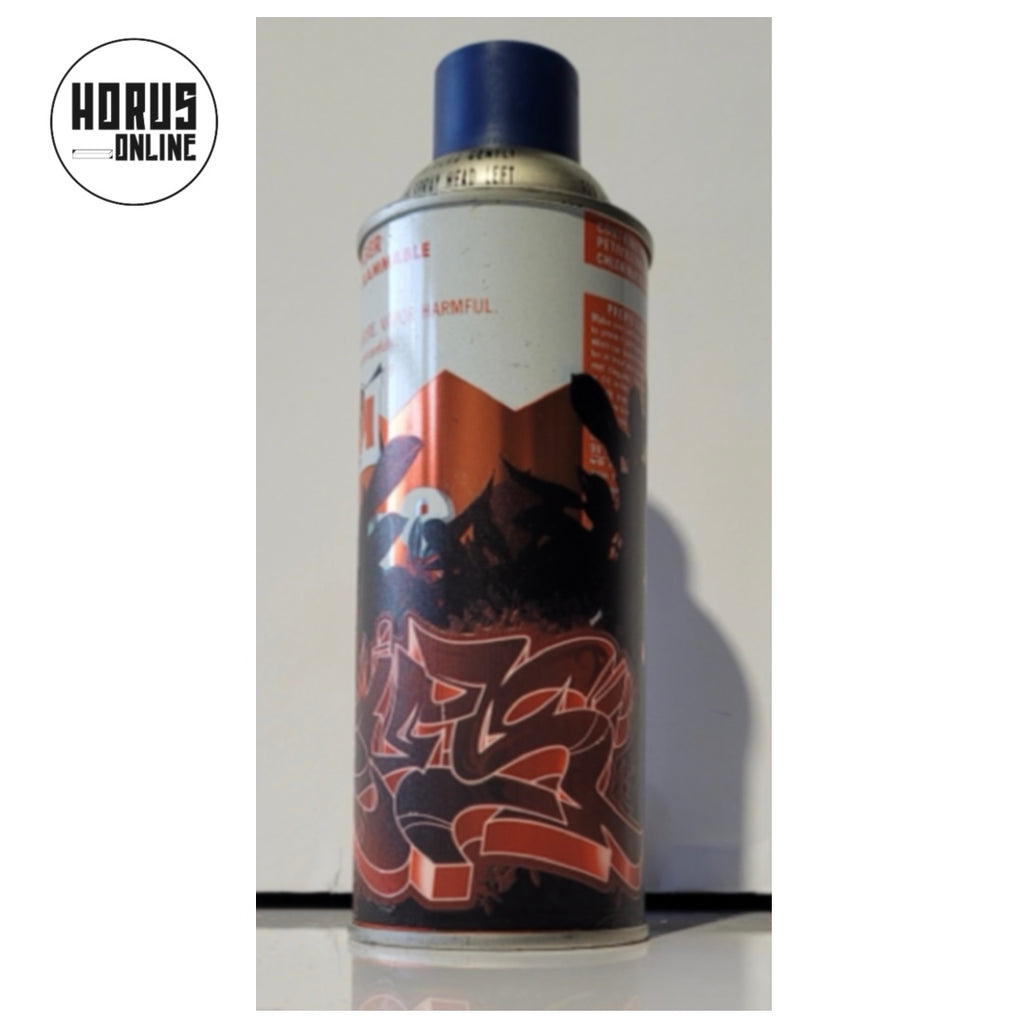 Mohawk-Horus floral graffiti print spray can