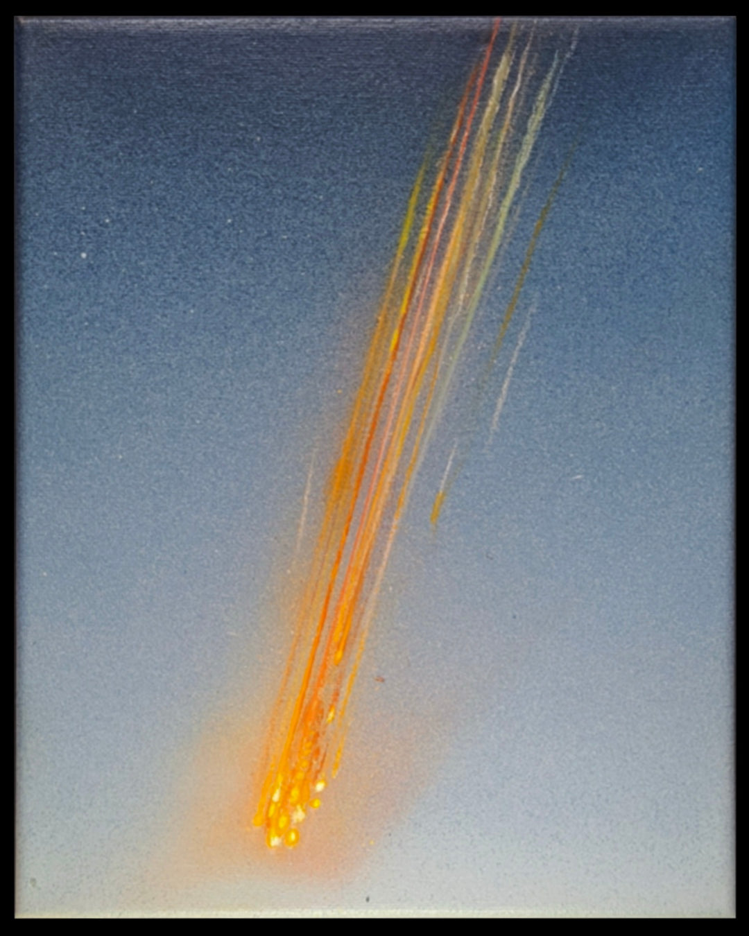 2026 - Horus, “falling” - Mixed medium - 8”x10”