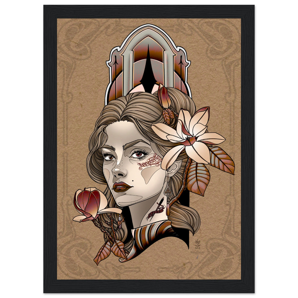 Lady Magnolia - Horus Black frame 