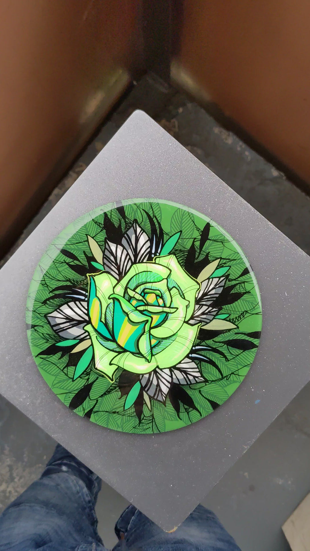 Neo trad rose - Green